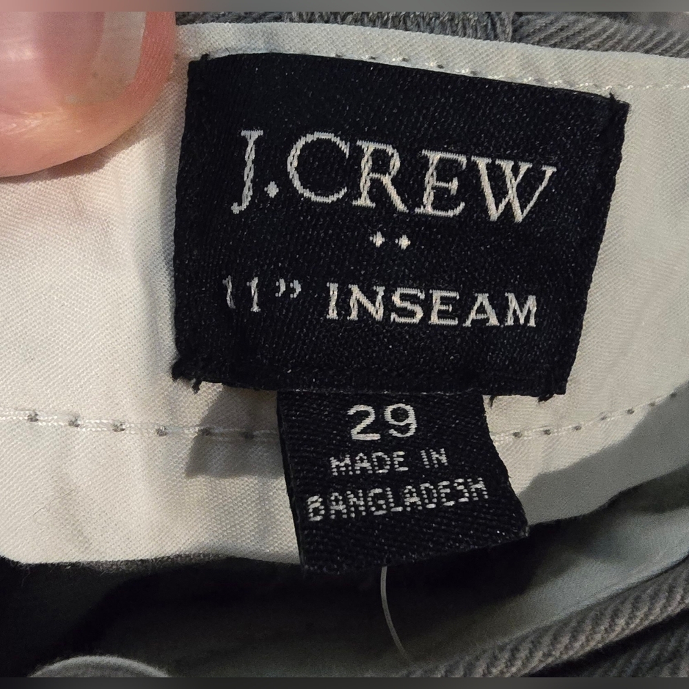 J.Crew Lightweight Grey Khaki 11in. Inseam Shorts Size 29 - Picture 5 of 6